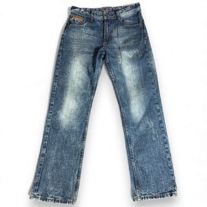 CJ Black Relaxed Jeans Womens 28x30‎ Blue Denim Cotton Straight Leg Distressed